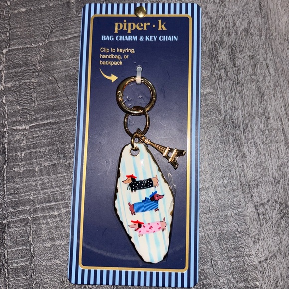 Piper K Accessories - 🌭NEW Piper K Dachshund Bag Charm Key Chain